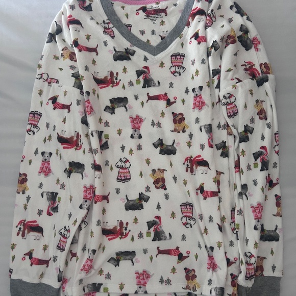 NWOT Fleece Matching Pajama Set Dog Print XL - Picture 2 of 5